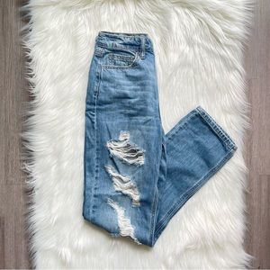 Fashionova medium wash straight leg jeans